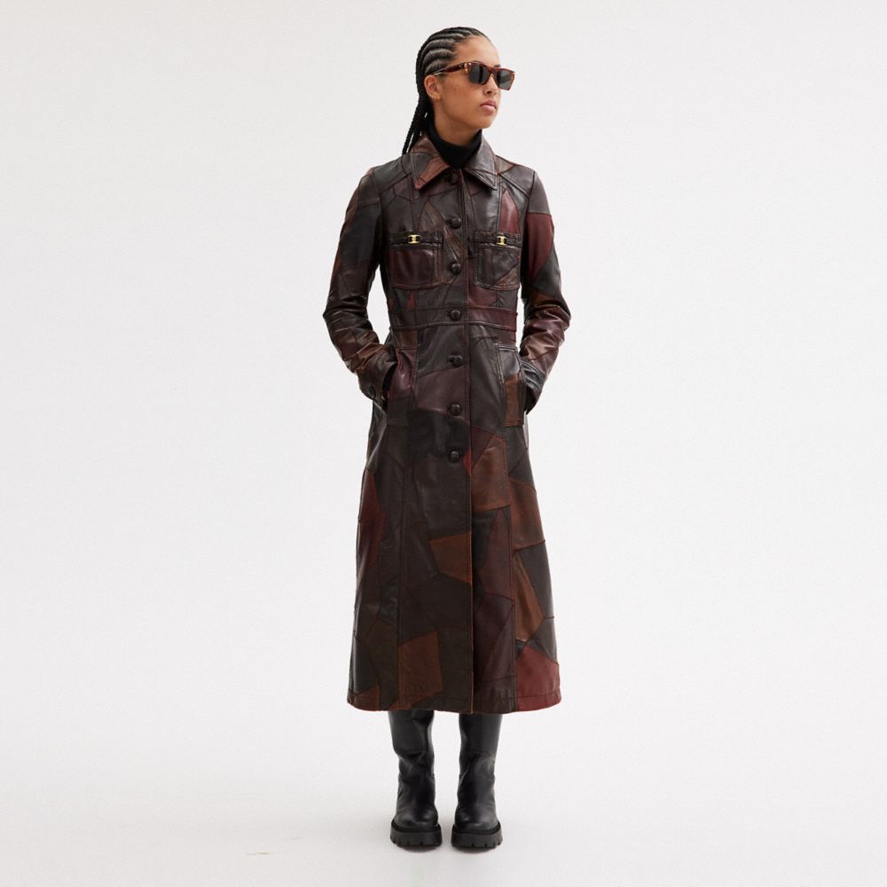 Mini monogram jacquard trench coat - Women