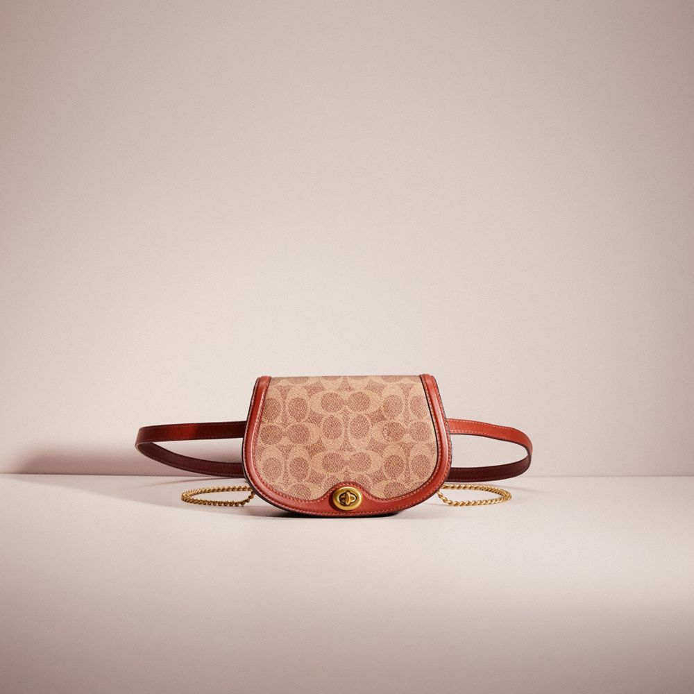 Restored Saddle Belt Bag In Colorblock Signature Canvas COACH®