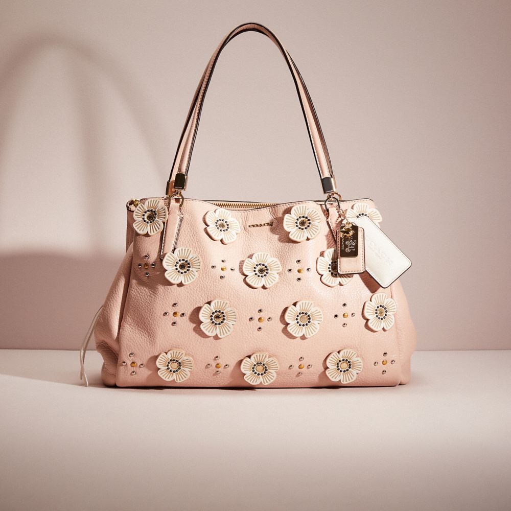 Coach Upcrafted Madison Café Carryall In Gold/peach Rose | ModeSens