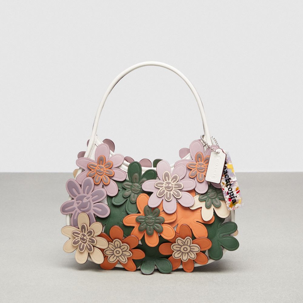 Ergo Bag In Flower Watcher Applique Upcrafted Leather Coachtopia