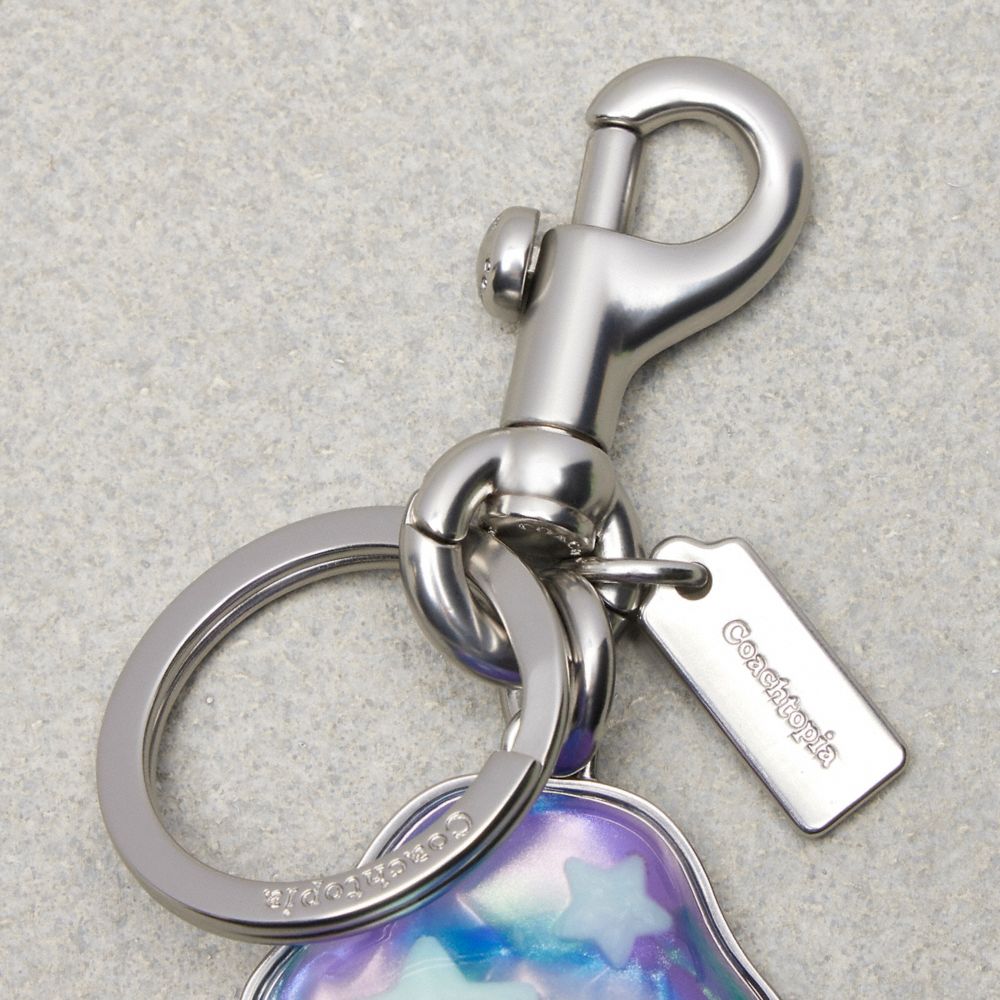 Coach Mushroom Bag Charm In Blue Multi