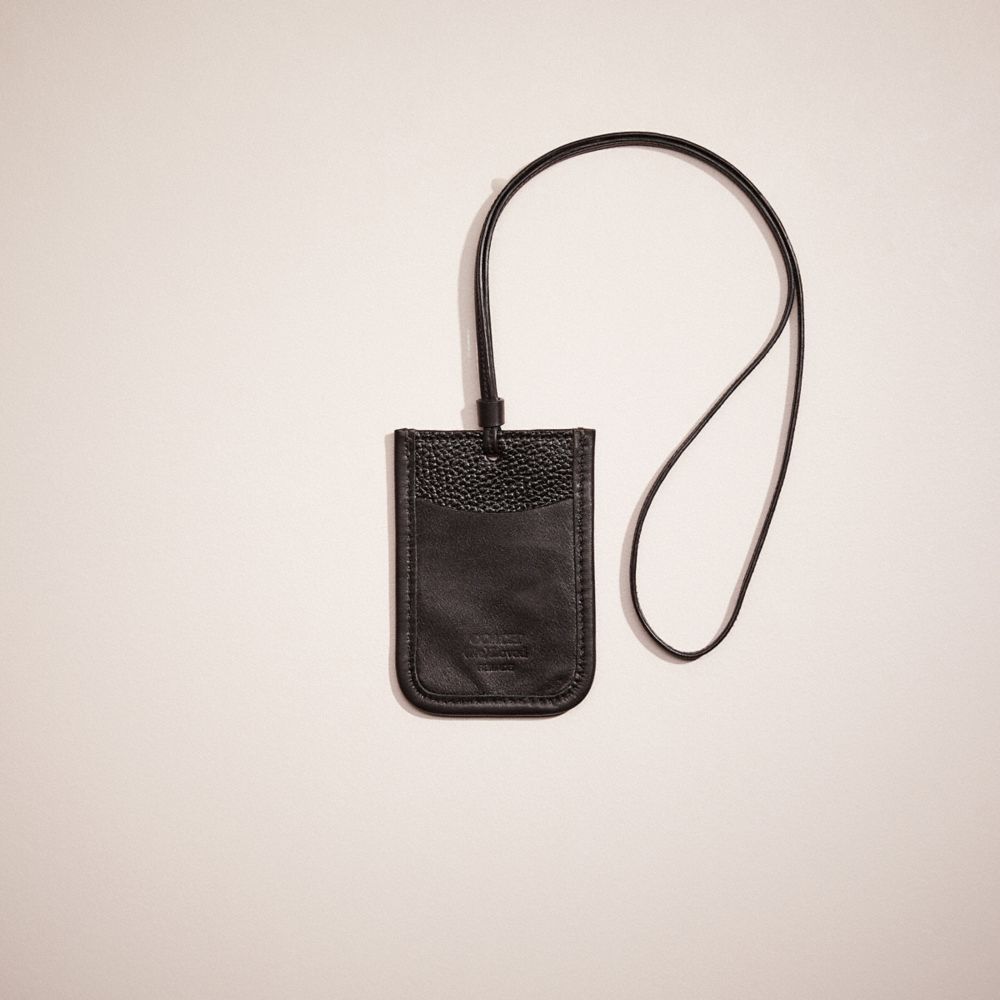 Coach Remade Lanyard In Black