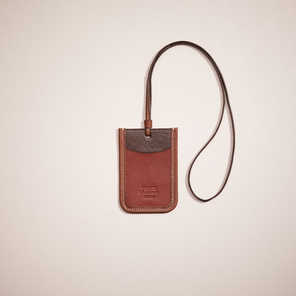 Coach Remade Lanyard In Brown/multi