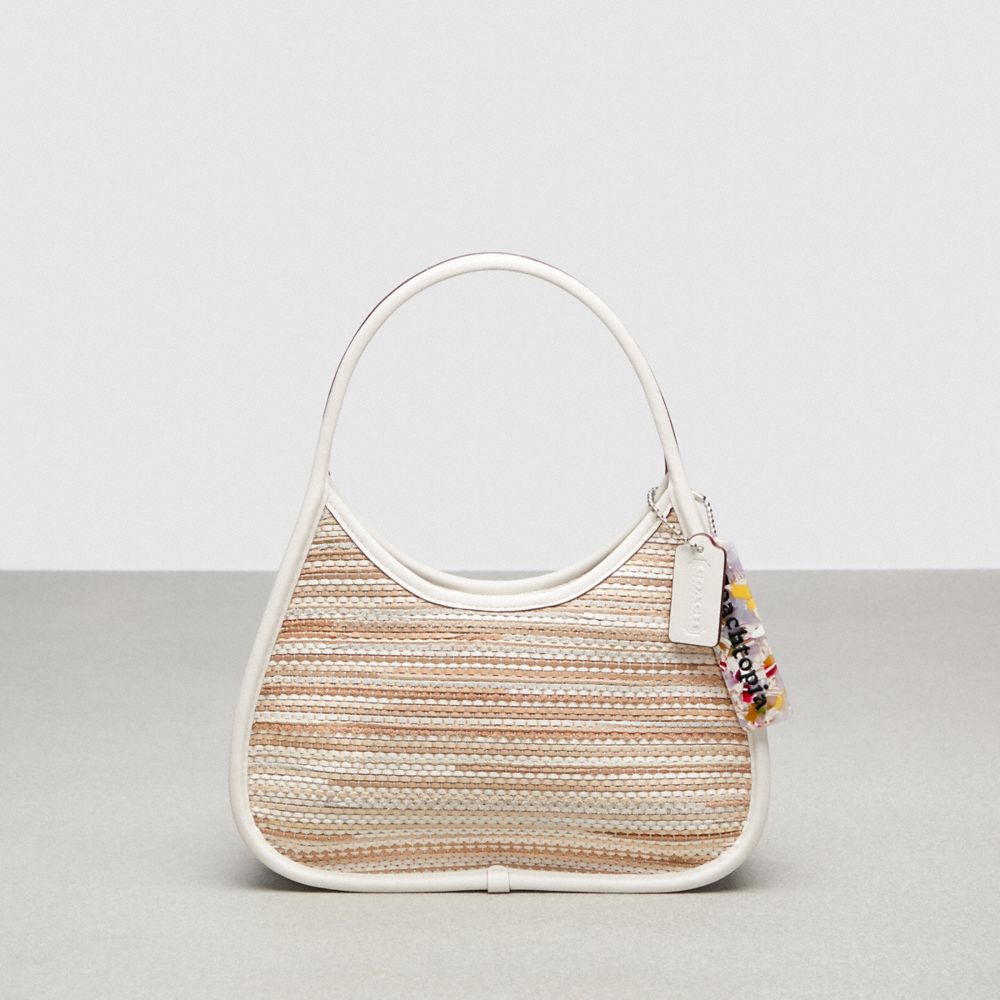Ergo Shoulder Bag In Woven Upcrafted Leather Coachtopia