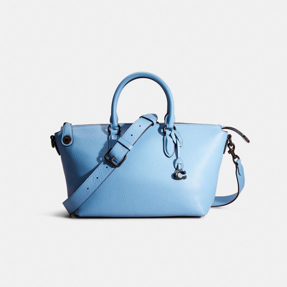 Coach Cara Pebble Leather Satchel Bag