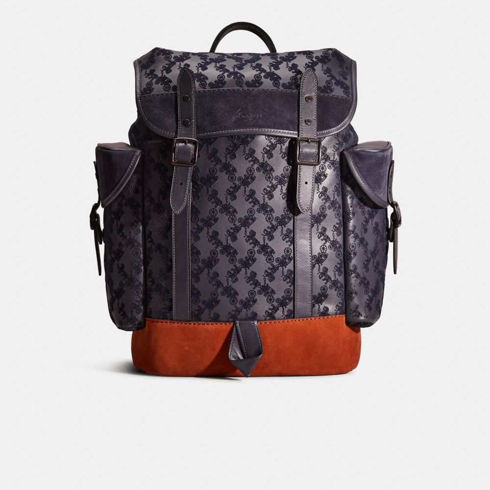 Coach Restored Hitch Backpack With Horse And Carriage