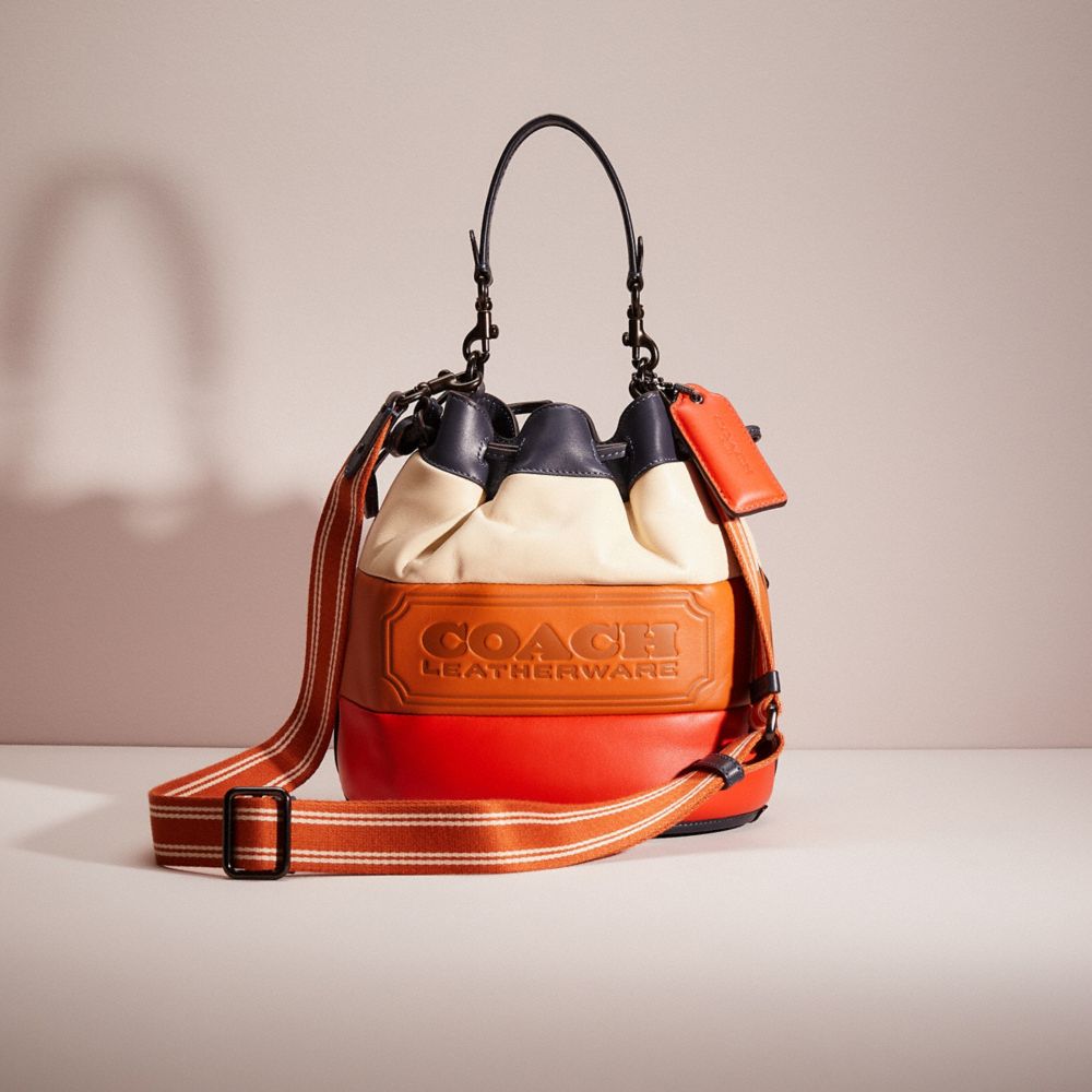 Restored Field Bucket Bag With Colorblock Quilting And Coach Badge COACH®