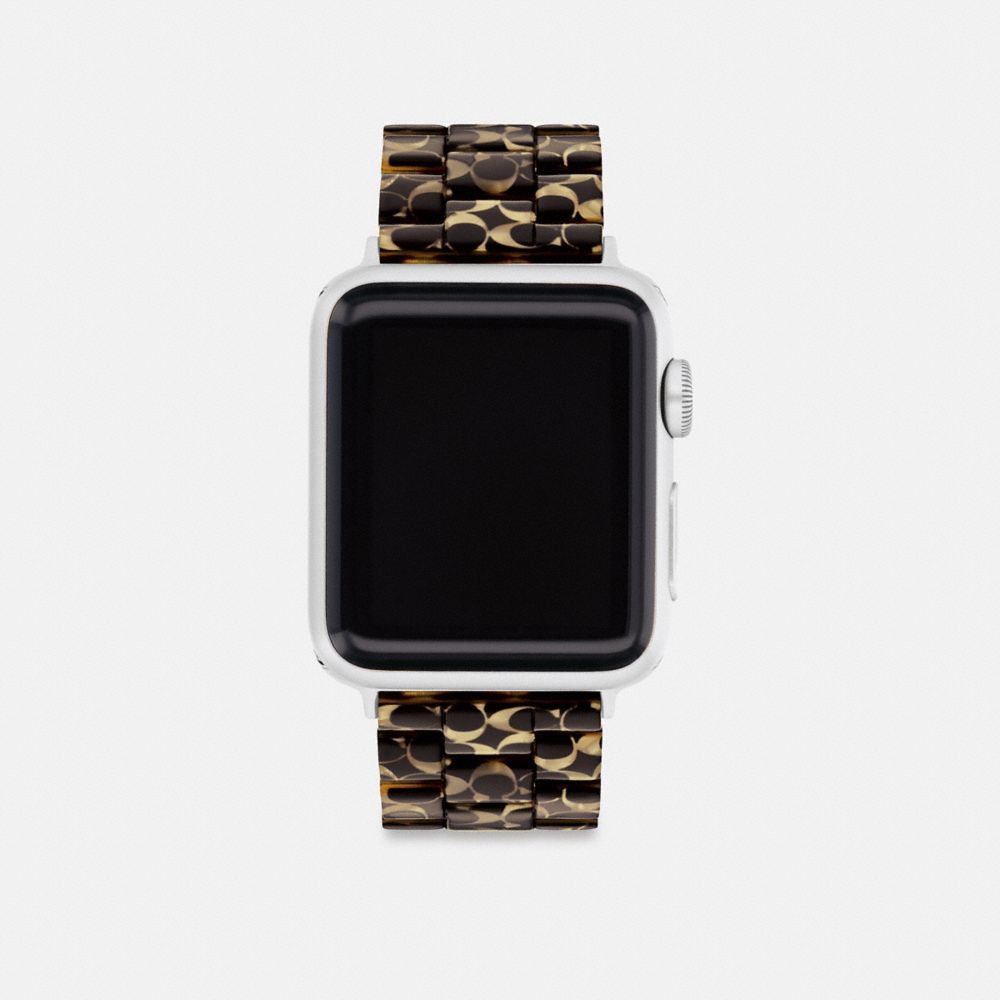 Coach Apple Watch® Strap, 38mm, 40mm And 41mm In Signature Tortoise