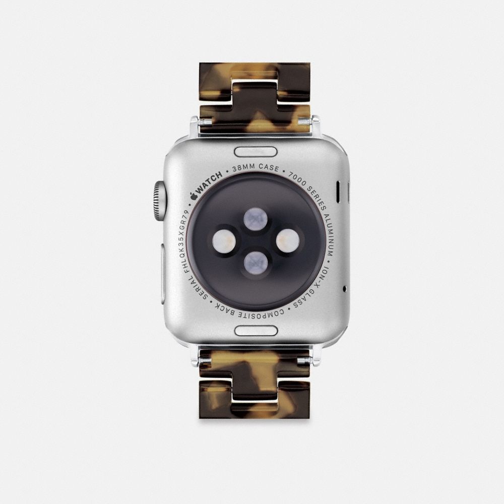 Coach Apple Watch® Strap, 38mm, 40mm And 41mm In Signature Tortoise