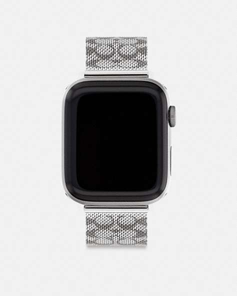 COACH®,APPLE WATCH® STRAP, 42MM, 44MM AND 45MM,Stainless Steel,Front View