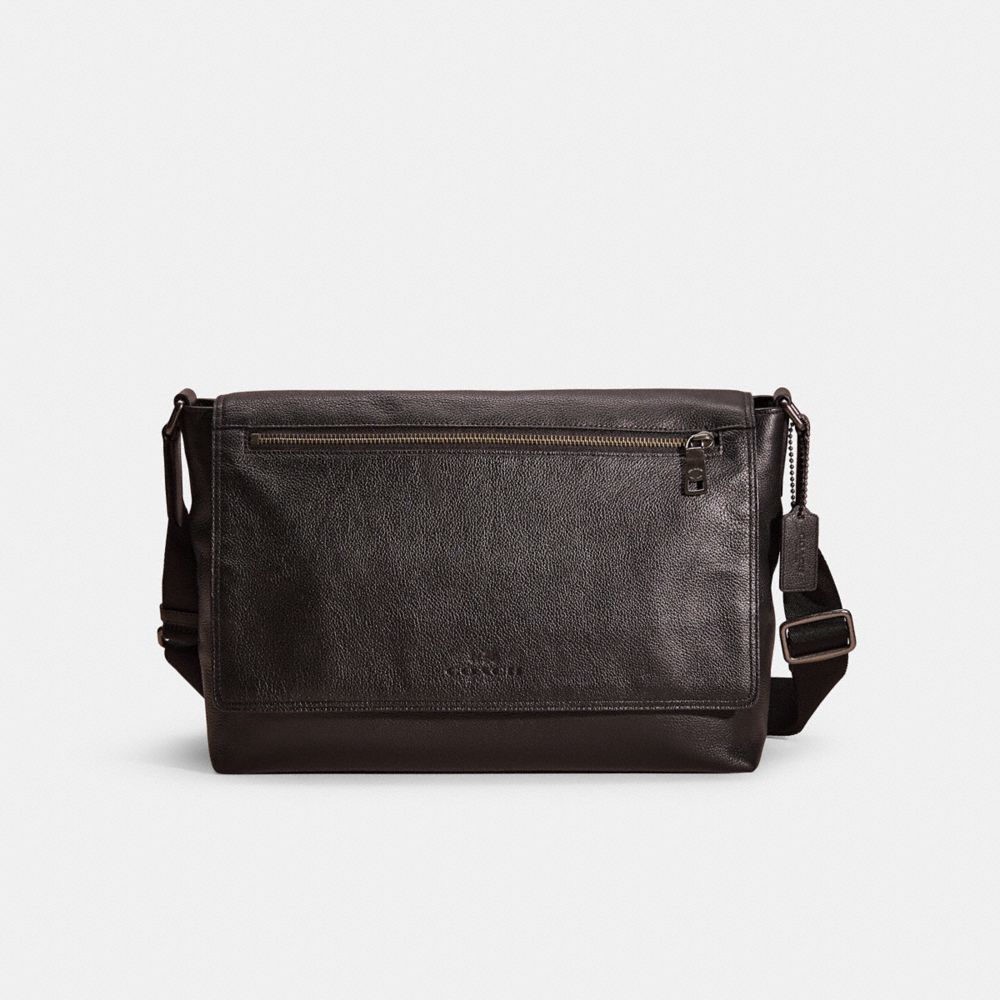 Coach Restored Sullivan Messenger In Gunmetal/black