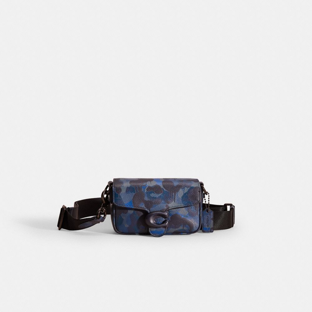 Coach Restored Soft Tabby Crossbody 18 With Camo Print In Green/black