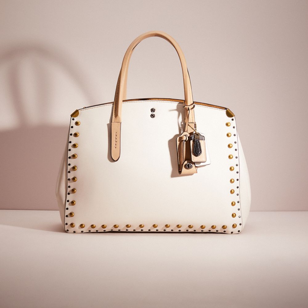 Coach Upcrafted Cooper Carryall In Colorblock With Rivets In Pewter ...