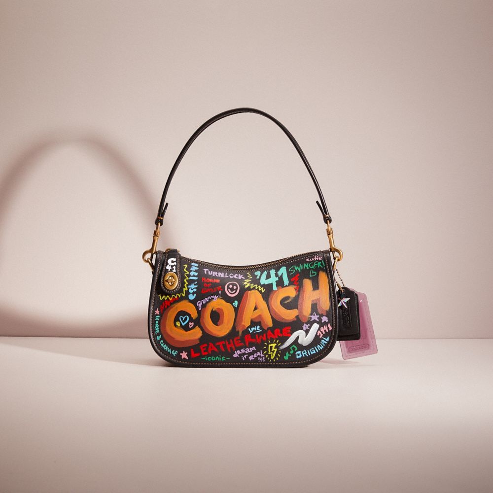 Coach Upcrafted Swinger Bag In Black | ModeSens