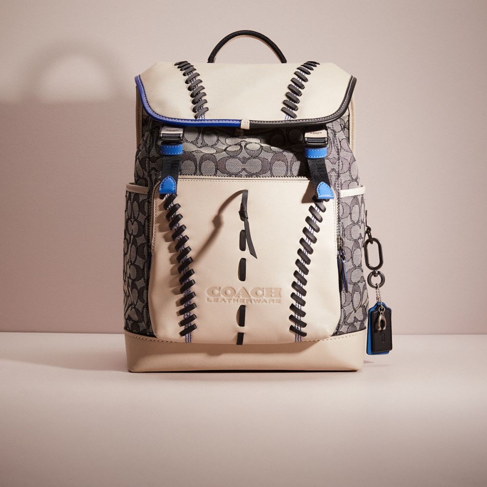 Upcrafted League Flap Backpack In Signature Jacquard COACH®