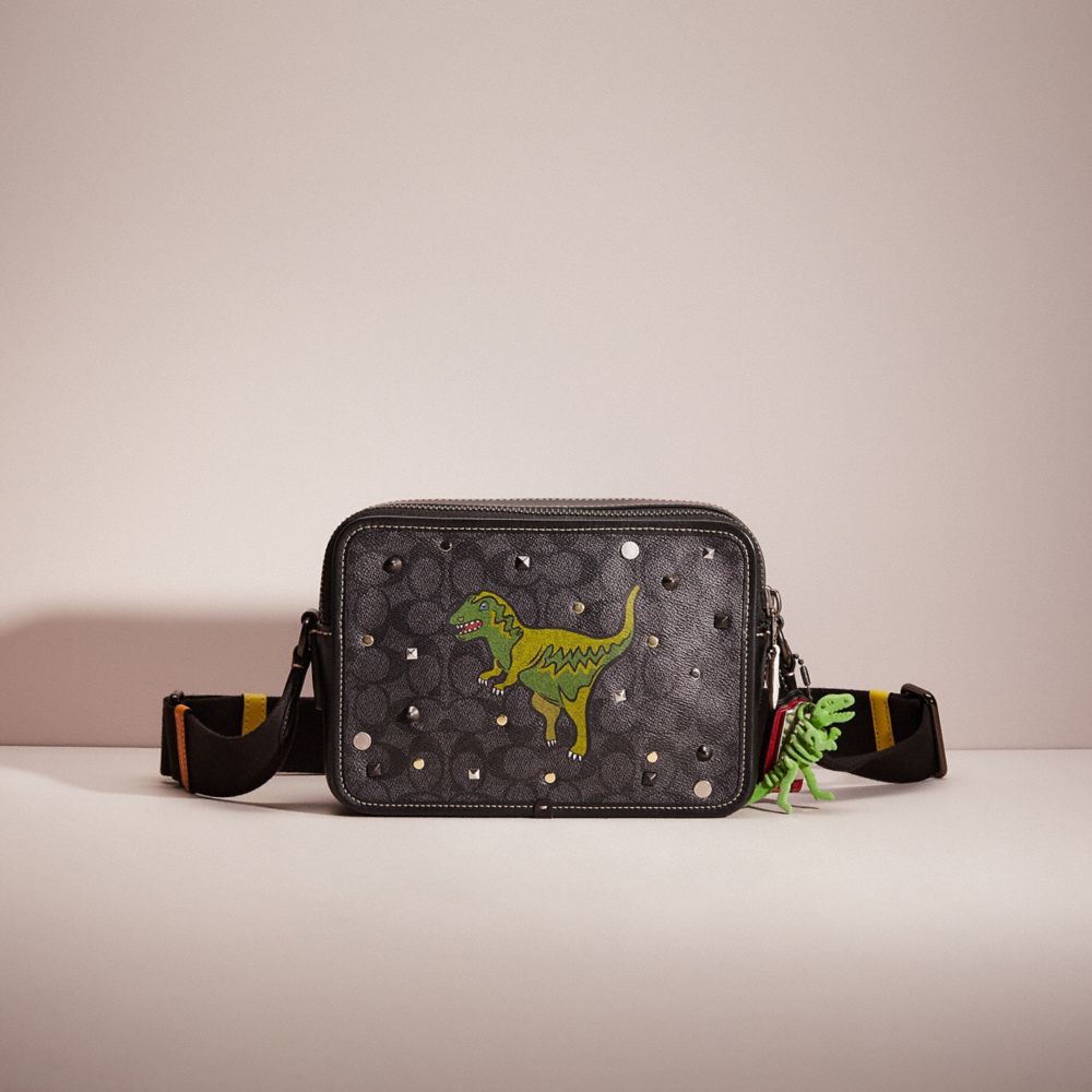 Coach Upcrafted Charter Crossbody 24 In Signature Canvas With Rexy In