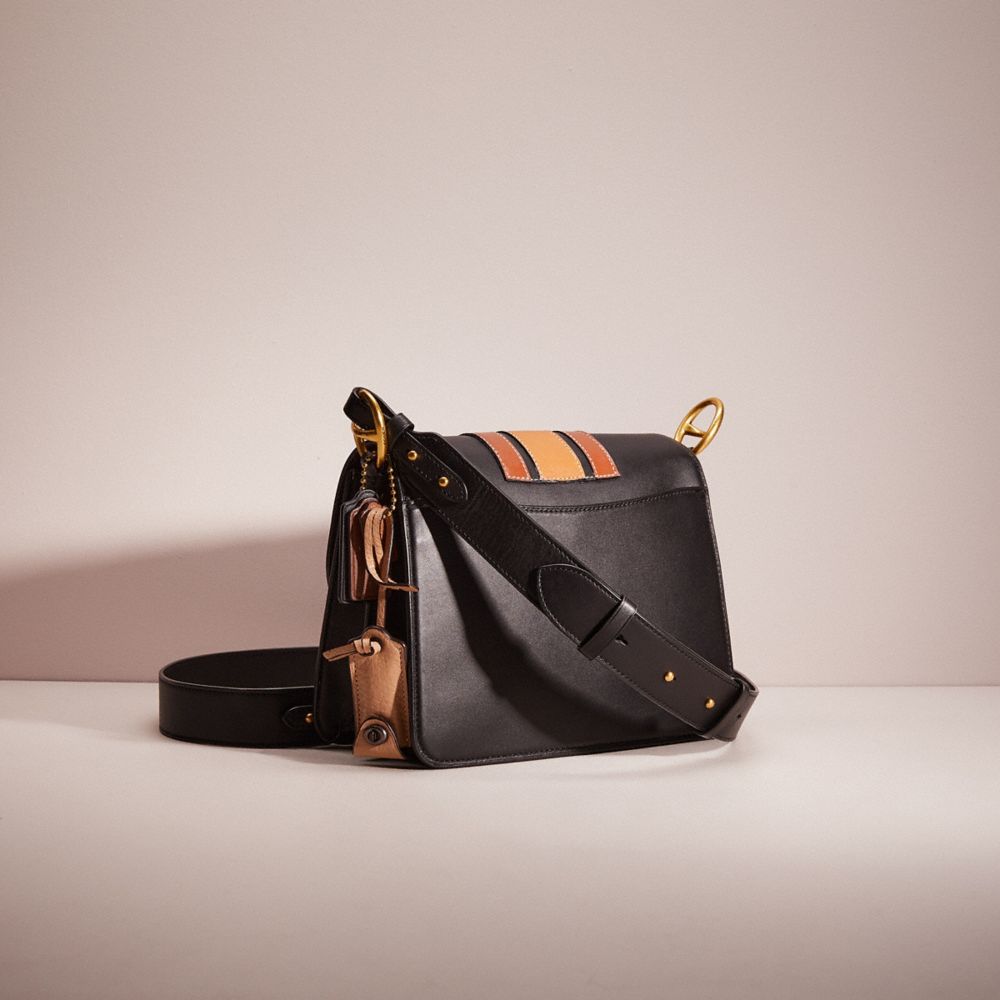 Coach Upcrafted Beat Shoulder Bag In Brass/black