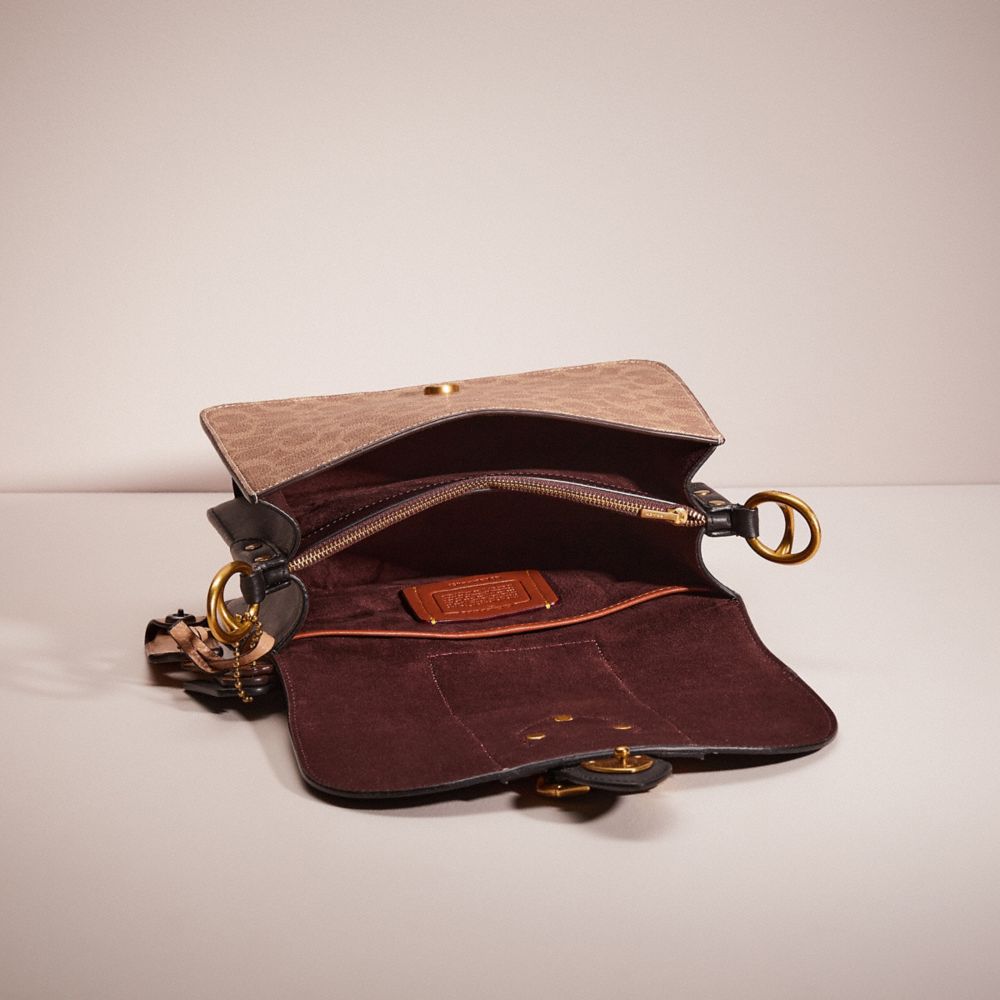 Coach Upcrafted Beat Shoulder Bag In Brass/black