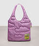 COACH®,Coachtopia Loop Quilted Cloud Tote,Polyester,Mini,Violet Orchid,Front View