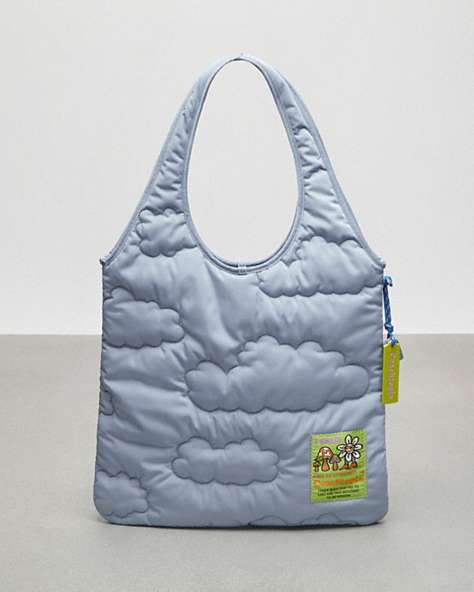 COACH®,Coachtopia Loop Quilted Cloud Tote,Polyester,Mini,Twilight,Front View