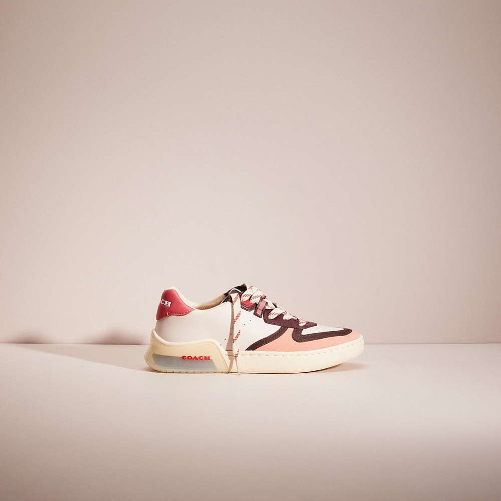 Coach Restored Citysole Court Sneaker In Optic White/ Candy Pink
