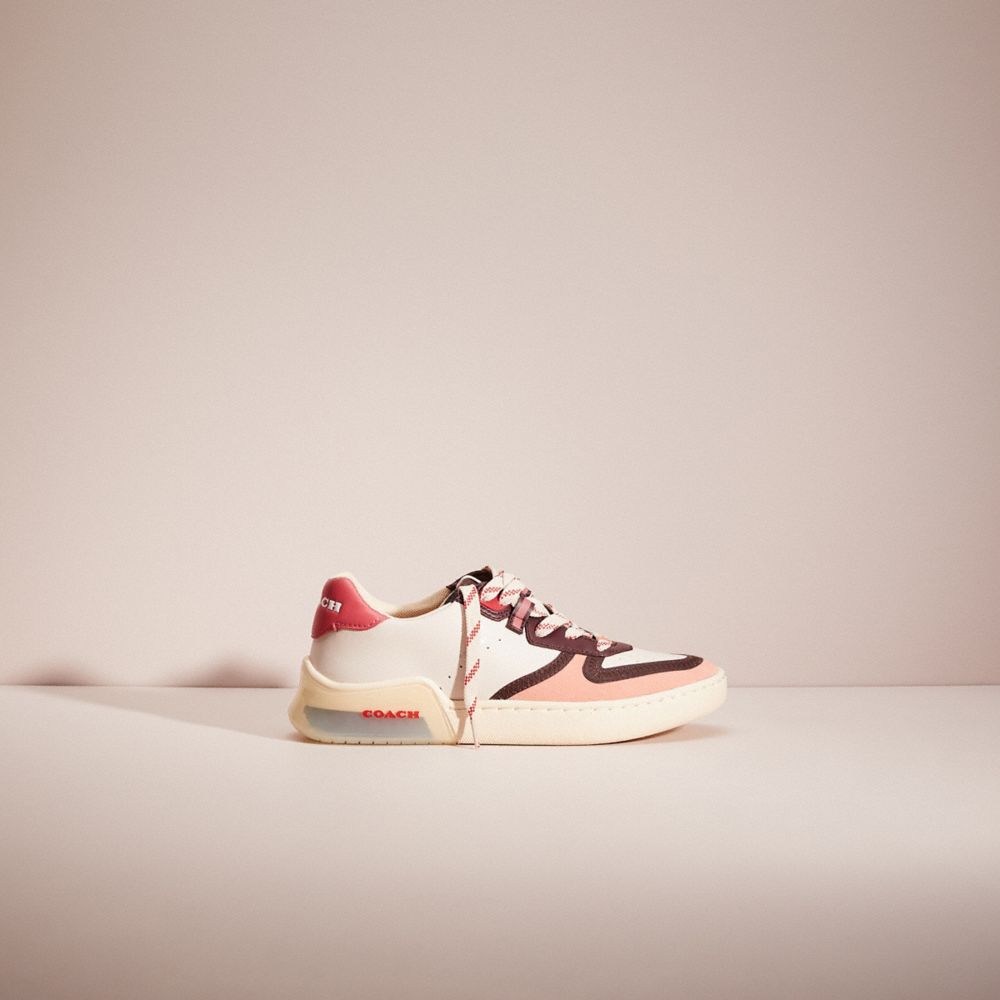 Coach Restored Citysole Court Sneaker In Optic White/ Candy Pink