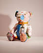 Remade Collectible Bear In Floral Patchwork