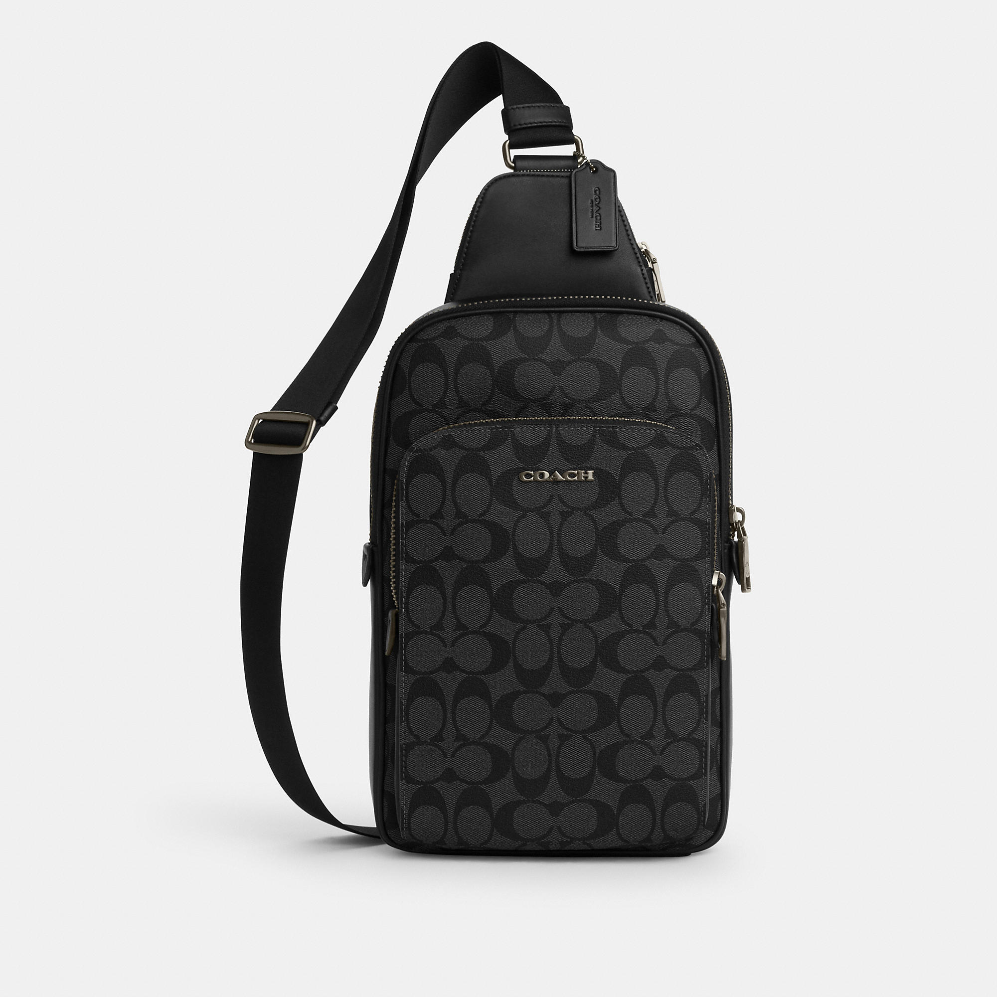 Coach Outlet Ethan Pack In Signature Canvas In Black