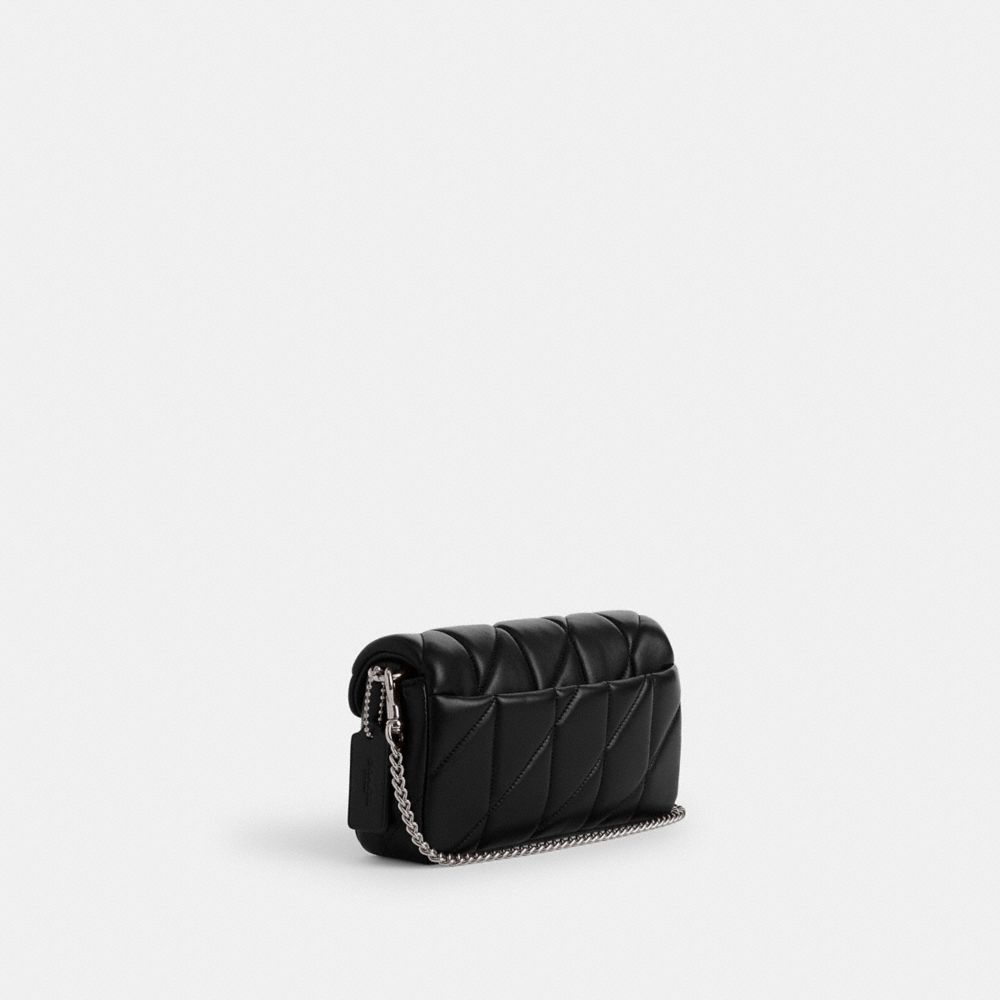 Coach Buy Now Tabby Wristlet With Pillow Quilting In Silver/black