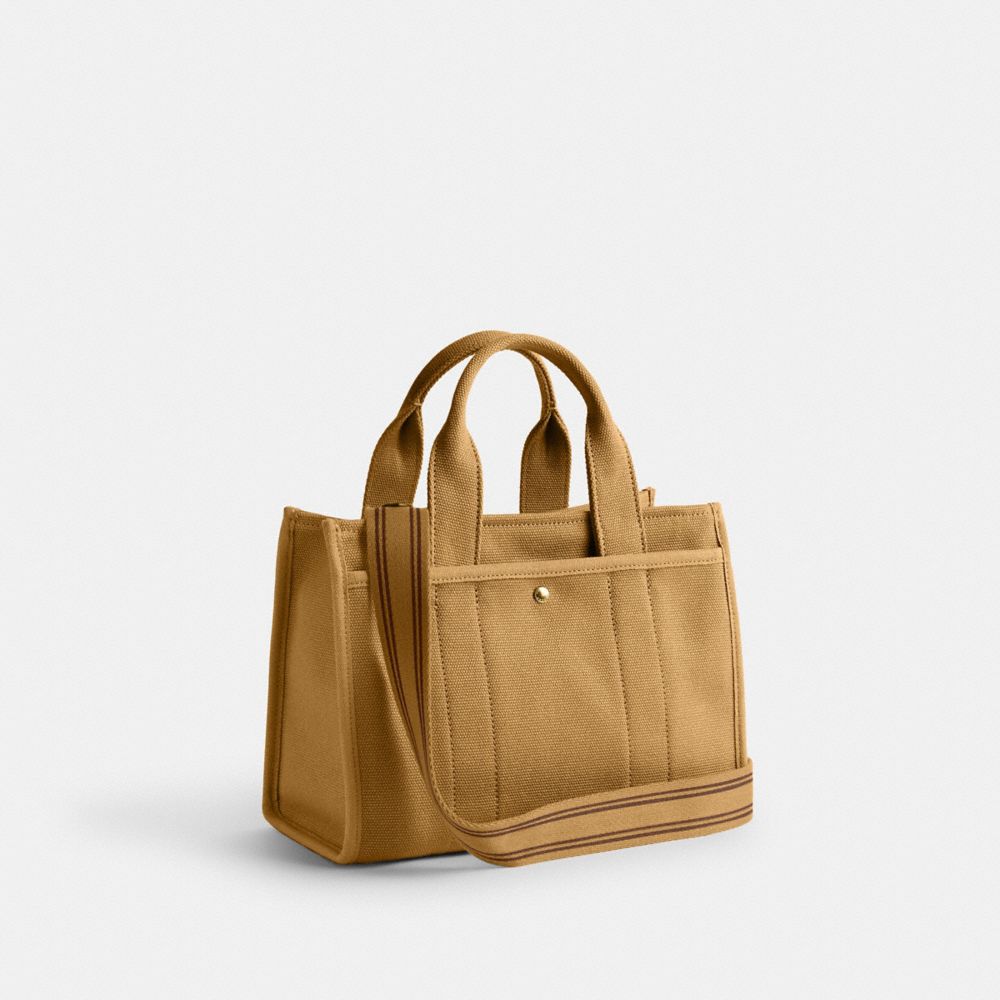COACH®,Cargo Tote Bag 26,Cotton,Leather,Canvas,Crossbody,No Embellishment,Compact,Casual,,Angle View