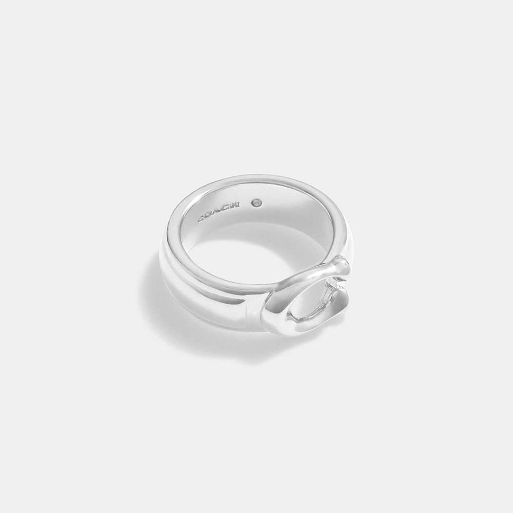 Coach Tabby Ring In White