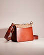 COACH®,UPCRAFTED BEAT SHOULDER BAG IN SIGNATURE CANVAS WITH HORSE AND CARRIAGE PRINT,Brass/Tan Truffle Rust,Angle View