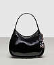 COACH®,Ergo Bag in Crinkled Patent Coachtopia Leather,Medium,Black,Front View