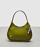 COACH®,Ergo Bag in Crinkled Patent Coachtopia Leather,Olive Green,Front View