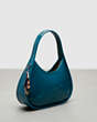 COACH®,Ergo Bag in Crinkled Patent Coachtopia Leather,Deep Turquoise,Angle View