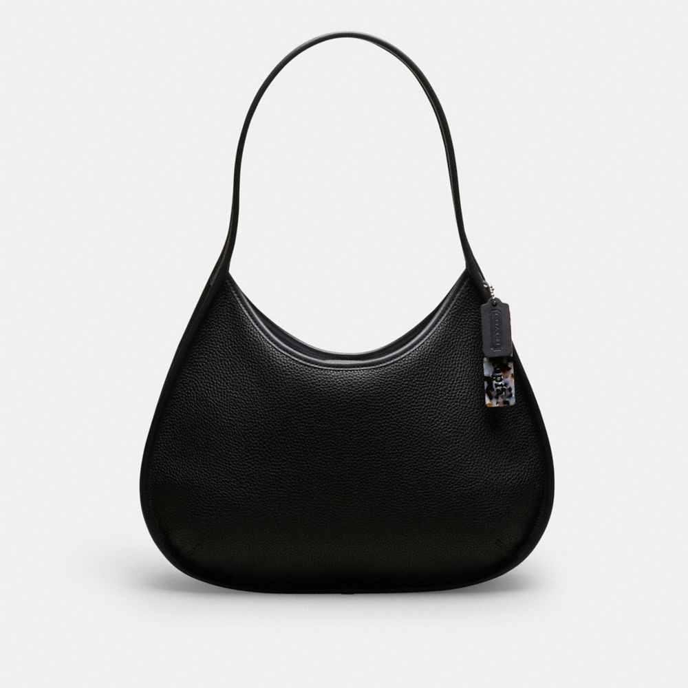 Coach Large Ergo Bag In Pebbled Topia Leather In Black