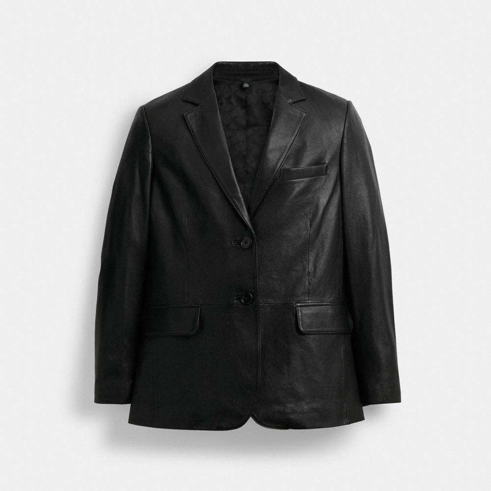 Coach Lederblazer In Black