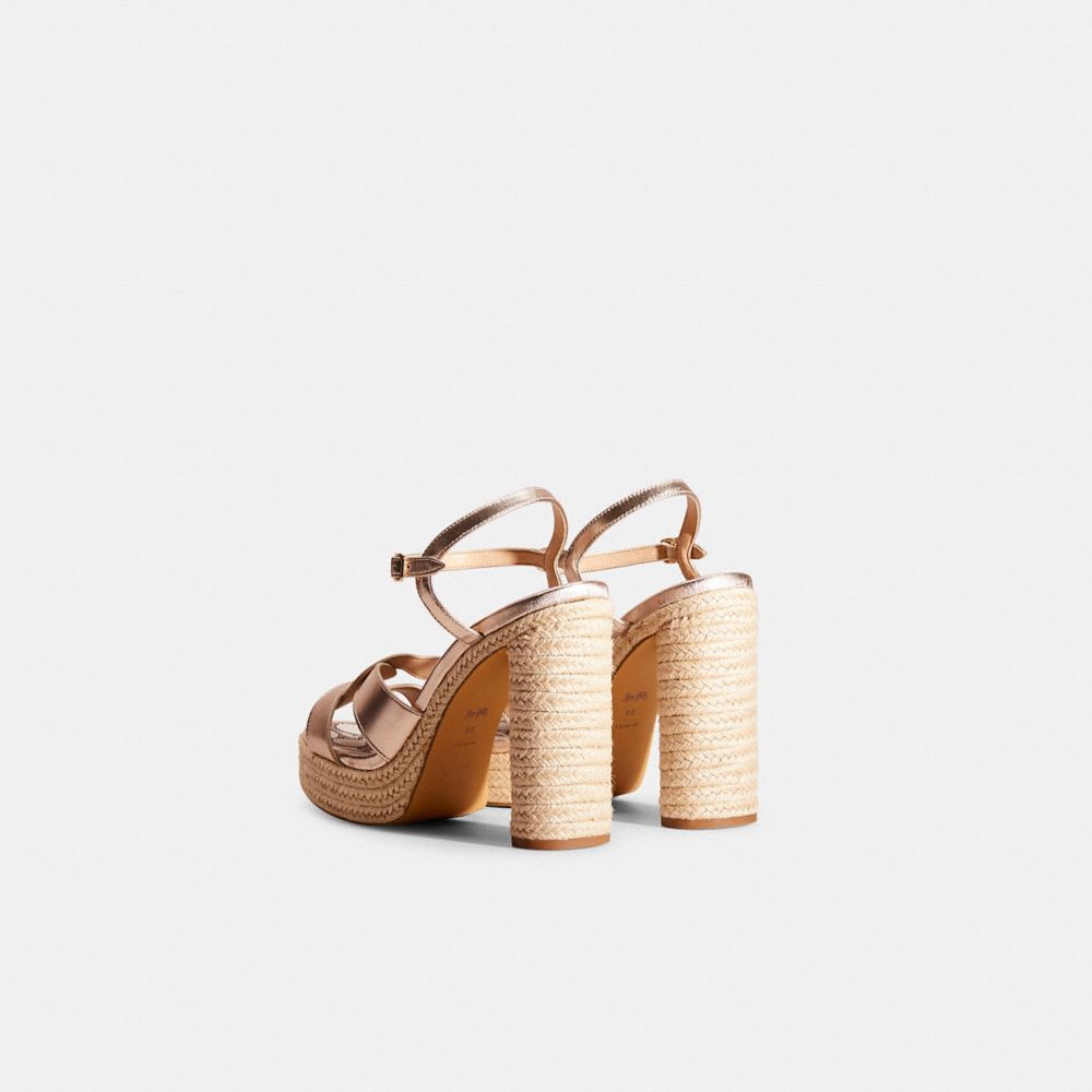 Coach Restored Talina Sandal In Champagne