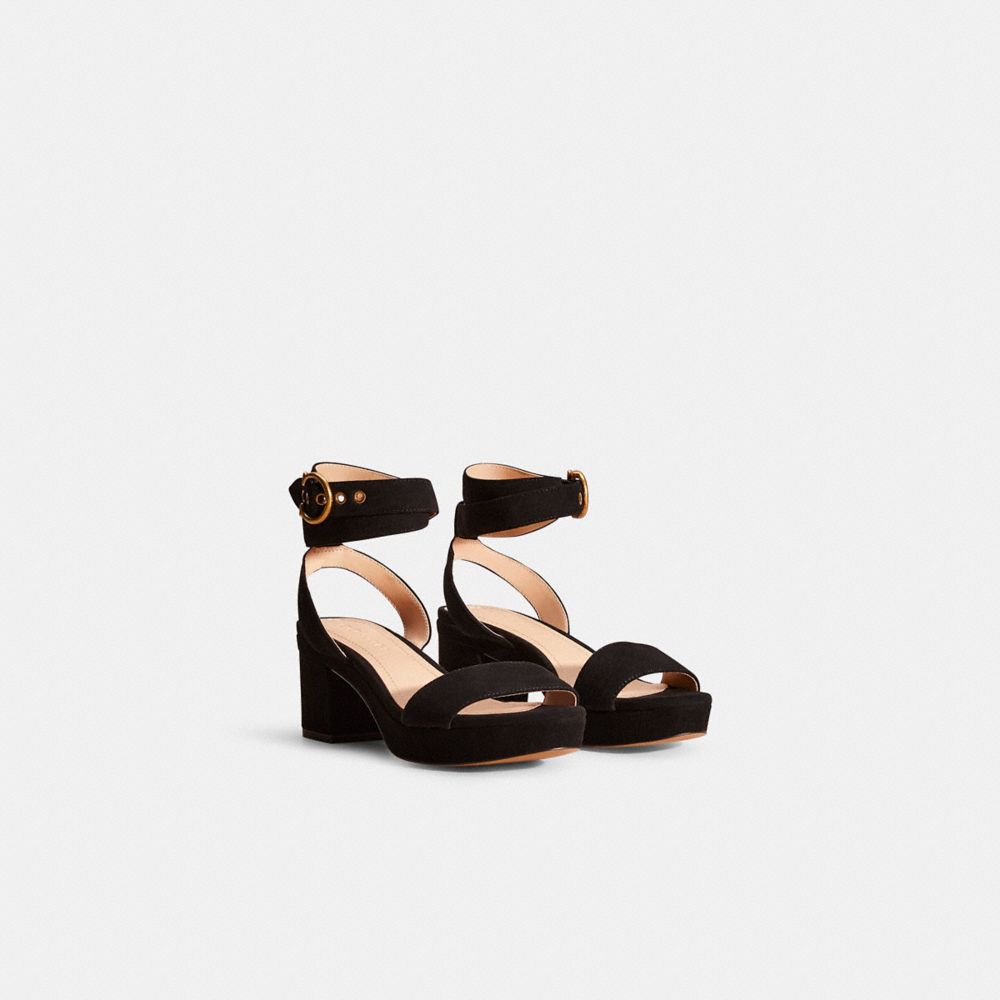 Shop Coach Restored Serena Sandal In Black