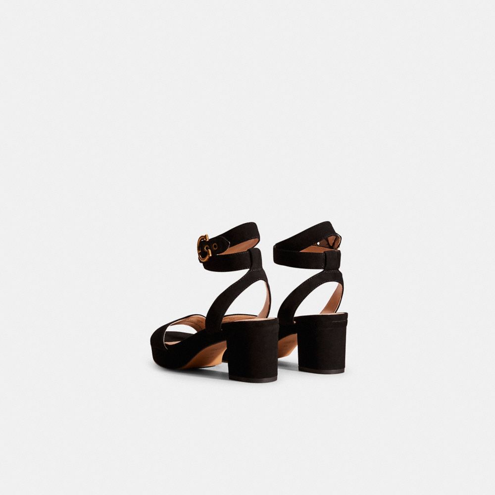 Shop Coach Restored Serena Sandal In Black