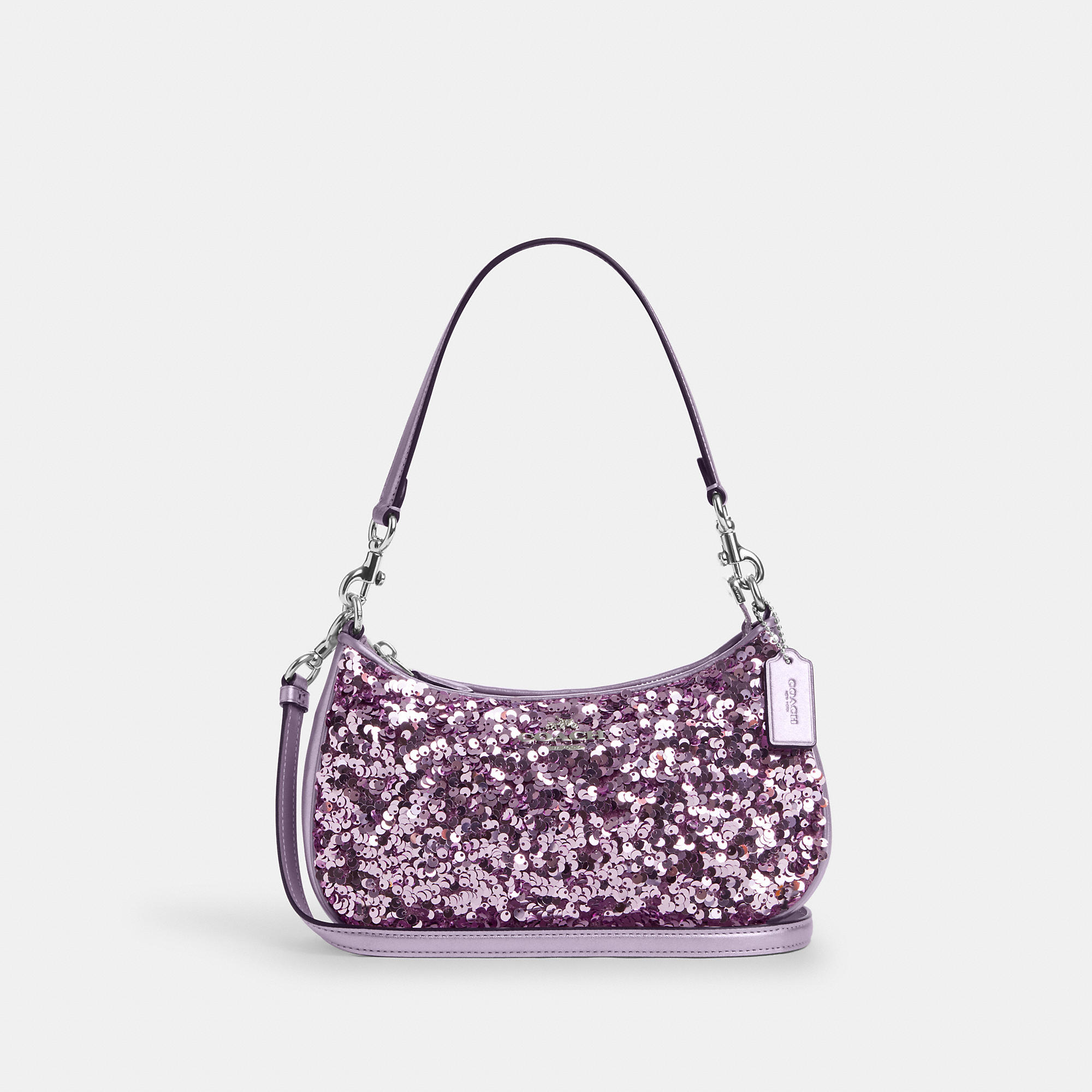 Shop Coach Outlet Teri Shoulder Bag In Purple