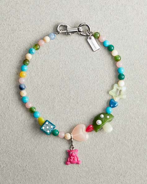 COACH®,Colorful Charm Necklace,Metal Multi.,Front View