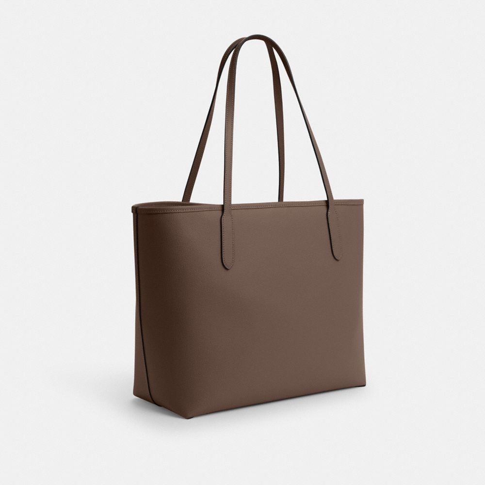 COACH®,City Tote Bag,Leather,Tote,Logo,Casual,,Angle View