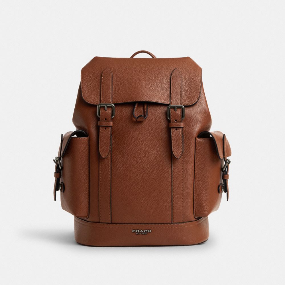 COACH®,Hudson Backpack,Leather,Backpack,Logo,Casual,,Front View