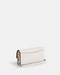 COACH®,ELIZA SMALL FLAP CROSSBODY,Leather,Gold/Chalk,Angle View