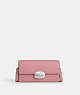 COACH®,ELIZA SMALL FLAP CROSSBODY,Leather,Silver/True Pink,Front View