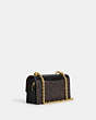 COACH®,ELIZA FLAP CROSSBODY IN SIGNATURE CANVAS,pvc,Gold/Brown Black,Angle View