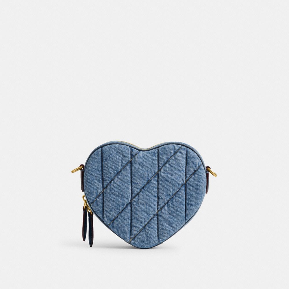 COACH®,Heart Crossbody Bag With Quilting,,Back View