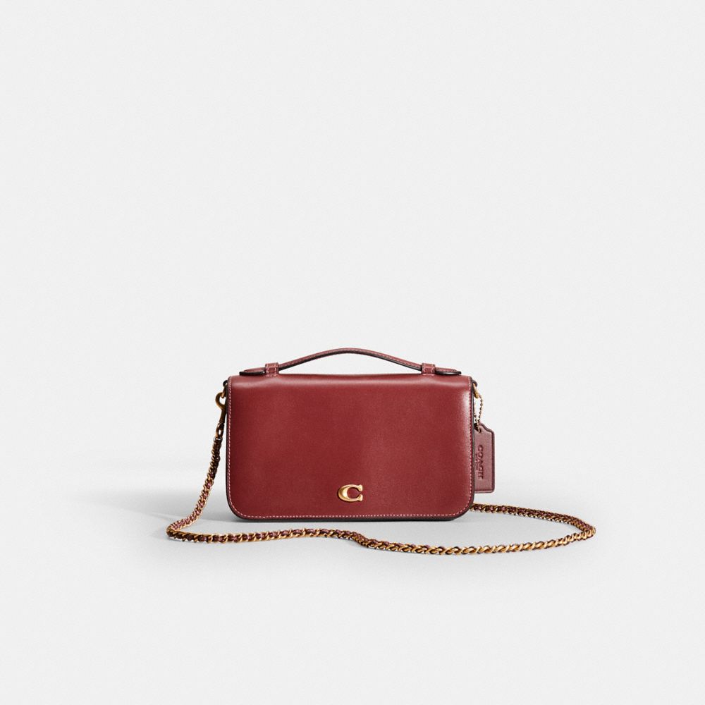 Coach Restored Bea Crossbody In Brass/wine