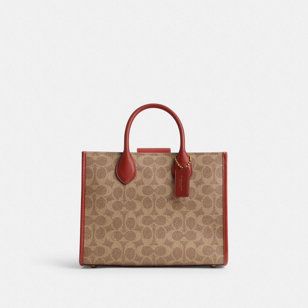 COACH®,Ace Tote Bag 26 In Signature Canvas,,Front View